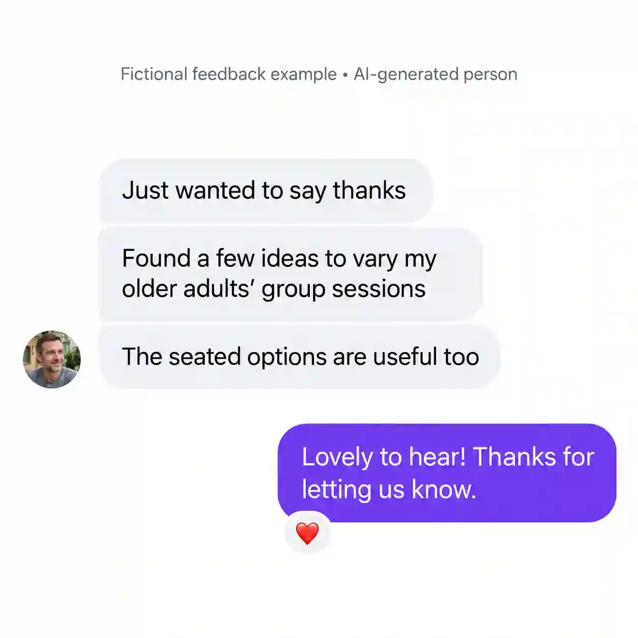 Professional feedback example 2